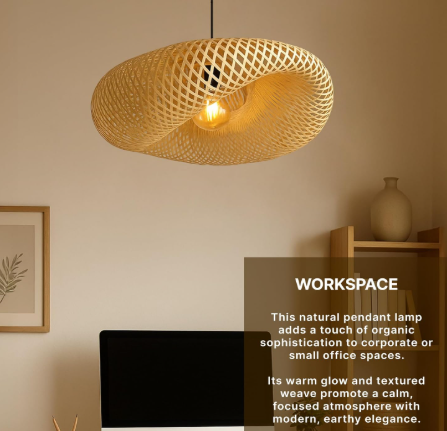 Bamboo Pendant Lights | Boho Lampshade | Cane Lampshade | Rattan Lamp Shade | Wicker Lamps