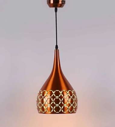 Decorative Hanging Lamp/Pendant Lamp/Ceiling Light to Décor Home/Living Room/Bedroom/Office/Dining/Cafe/Restaurants, Teen Cutting, Copper